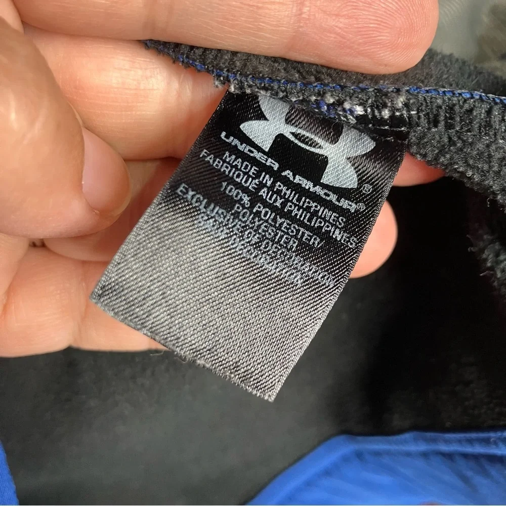 Under Armour Storm full zip jacket gray blue men’s size medium casual athleisure